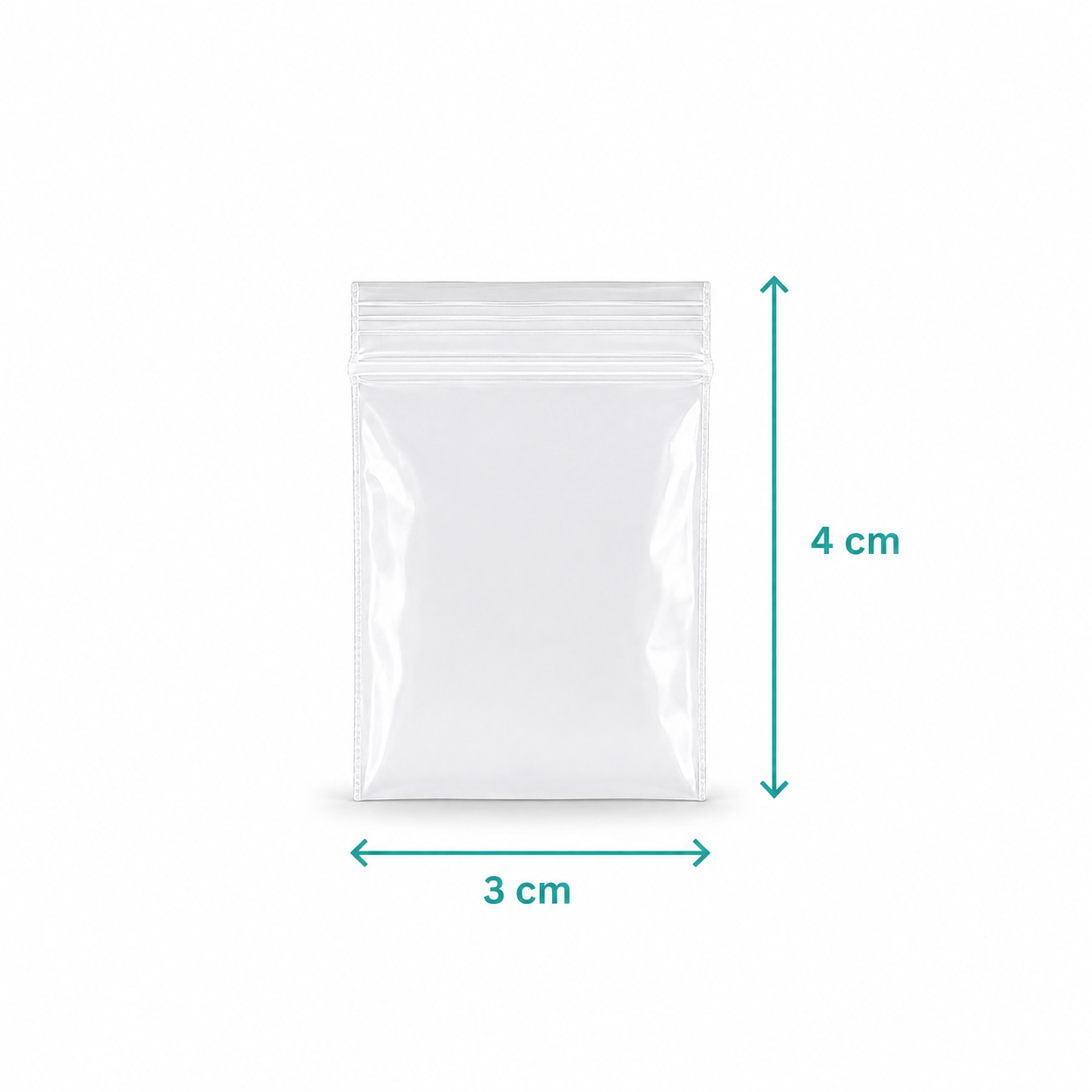 Bolsa Ziploc cierre hermético 3 x 4 cm
